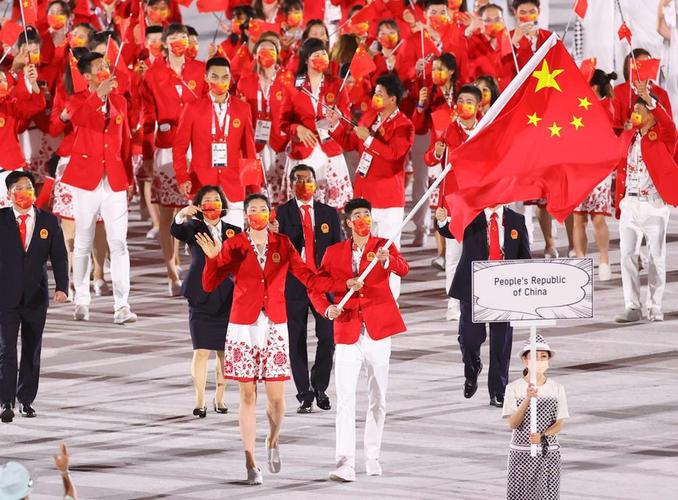 东京奥运会开幕式中国队入场