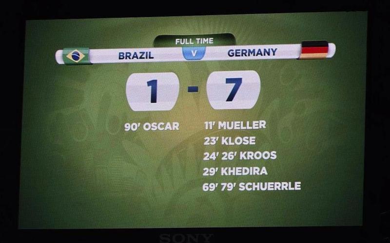 德国巴西7-1赔率