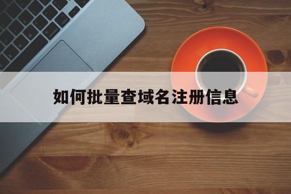 如何批量查域名注册信息